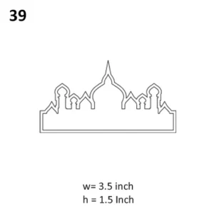 Acrylic cookie Shapper - Mosque