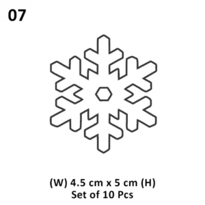 Precut Wafer Paper 07 - Snowflake