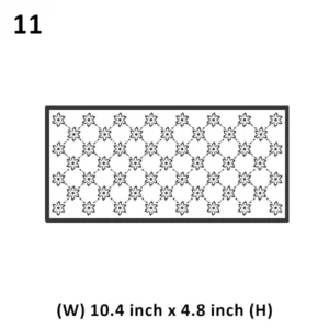Precut Wafer Paper 11 - Flower pattern