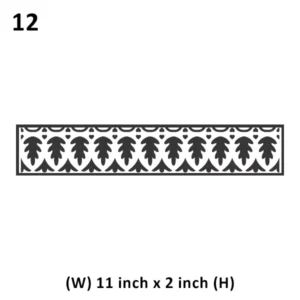 Precut Wafer Paper 12 - Border pattern