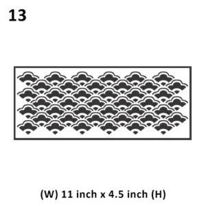 Precut Wafer Paper 13 - Geometrical pattern