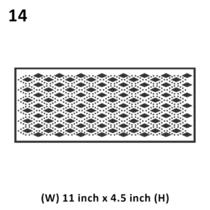 Precut Wafer Paper 14 - Diamond pattern