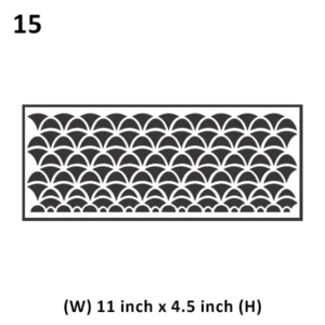 Precut Wafer Paper 15 - Petal pattern