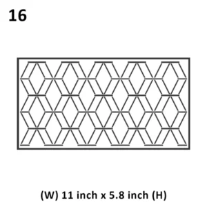 Precut Wafer Paper 16 - Hexagon pattern