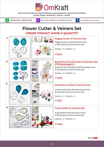 Flower Cutter & Veiners Set
